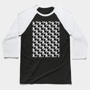 Black and white seamless pattern Baseball T-Shirt